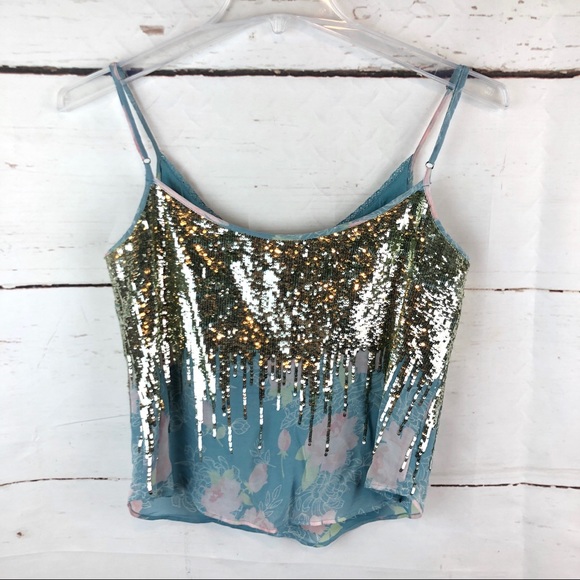 Manoush | Dripping Sequin Cami Top, S - Picture 6 of 8